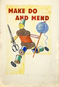 INF3-226_Make_do_and_mend_Running_figure_composed_of_needlework_mending_materials-204x300.jpg
